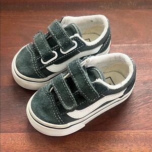 Kids Green Suede Sneakers